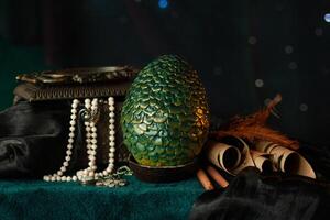 Green Dragon Egg Among Treasures photo