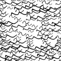 Seamless pattern with sketch squiggle vector