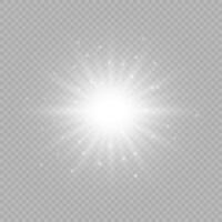 Light effect of lens flares vector