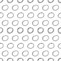 Seamless pattern with sketch circles shape vector