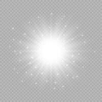 Light effect of lens flares vector