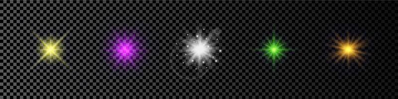 Light effect of lens flare vector