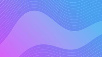 Modern colorful gradient background with wave lines vector