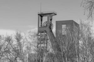 antiguo mina de carbón en el alemán ruhr aerea foto