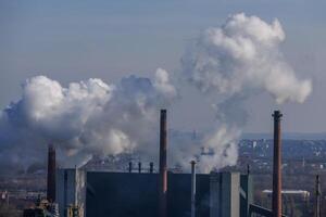 primavera hora en el alemán ruhr aerea foto