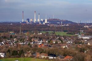 primavera hora en el alemán ruhr aerea foto