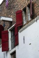 gable of an old Dutch warehouse photo