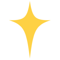 Yellow star sparkles png