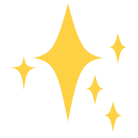 Yellow star sparkles png