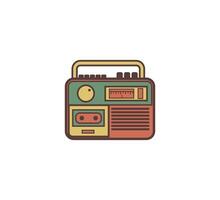 radio retro icono vector diseño