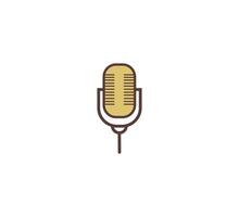 Microphone Retro Icon Vector Design