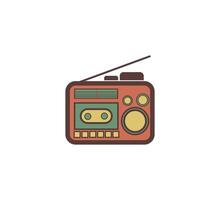 Radio Retro Icon Vector Design