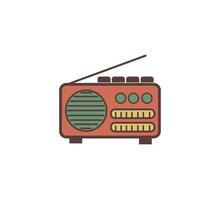 radio retro icono diseño vector