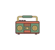 radio retro icono vector diseño