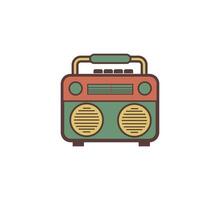 radio retro icono vector diseño