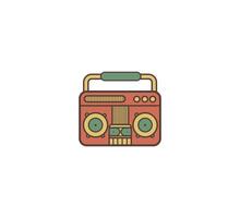 radio retro icono vector diseño