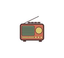 radio retro icono vector diseño