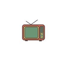 televisión retro icono vector diseño