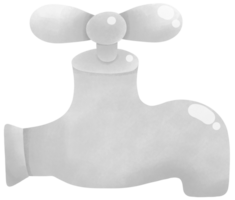 Grey water tap png