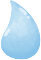 goutte d'eau bleue png