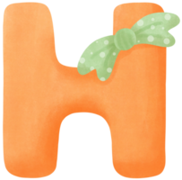 ruban avec alphabet lettre h png