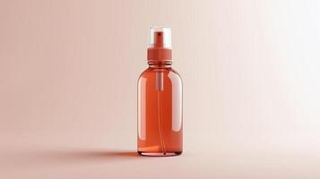 AI generated Get Smooth, Glowing Skin with Glycolic Acid Exfoliating Toner in a Minimalistic Bottle, Generative AI photo