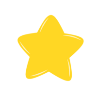 amarillo estrella para decoraciones png