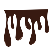 Chocolat laissez tomber pour décorations png