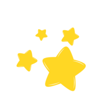 Jaune étoile pour décorations png