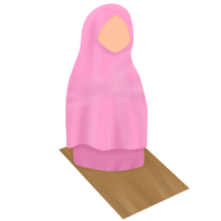 salat moslim vrouw png