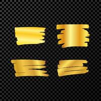 Scribble with a gold marker vector