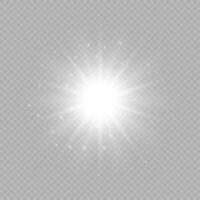 Light effect of lens flares vector