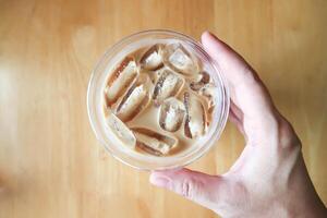 iced coffee , iced latte coffee or iced cappuccino coffee photo