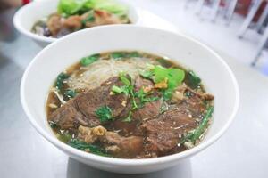 noodles ,Chinese noodles or beef noodles photo