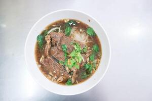 noodles ,Chinese noodles or beef noodles photo