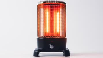 AI generated Efficient and Effective Heating, Electric Halogen Light Heater on White Background, Generative AI photo