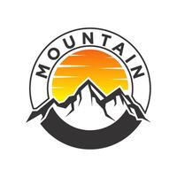 montaña logo vector diseño plantillas sencillo y moderno