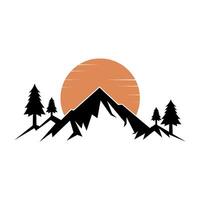 Mountain logo vector design templates simple and modern