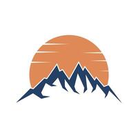 Mountain logo vector design templates simple and modern