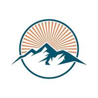 montaña logo vector diseño plantillas sencillo y moderno