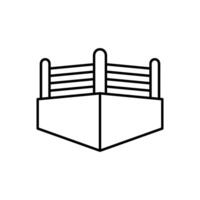 boxeo anillo icono vector diseño plantillas sencillo y moderno