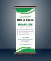 vector rollup banners template with business presentation design template