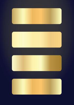 Collection of gold gradient palette background