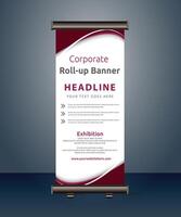 vector rollup banners template with business presentation design template