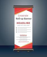 vector rollup banners template with business presentation design template