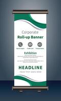 vector rollup banners template with business presentation design template