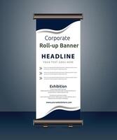 vector rollup banners template with business presentation design template