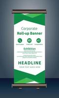 vector rollup banners template with business presentation design template