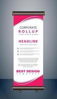 vector rollup banners template with business presentation design template