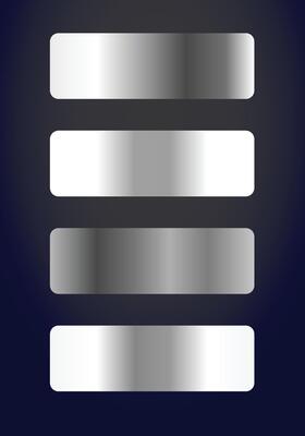 Collection of silver gradient palette background